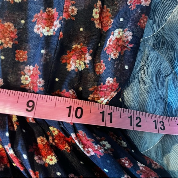 Harriet London Bloomingdale’s Young East Sider Shop Cotton Floral Maxi Dress XXS - Picture 9 of 11